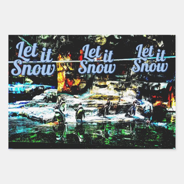 Papel de envoltura con temática invernal (Anverso)