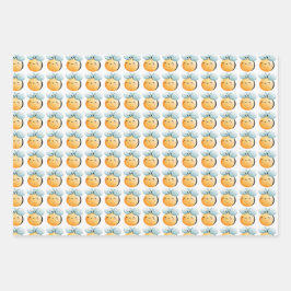 Papel de envoltura de abejas. Embalaje de regalo. 