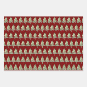 Papel de envoltura de árbol de Navidad