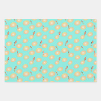 Papel de envoltura de caballitos de mar tropicales