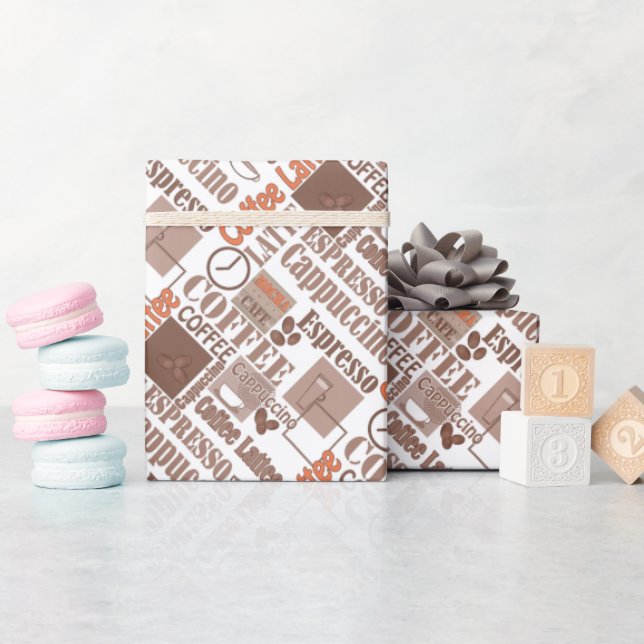 Papel de envoltura de café favorito (Baby Shower)