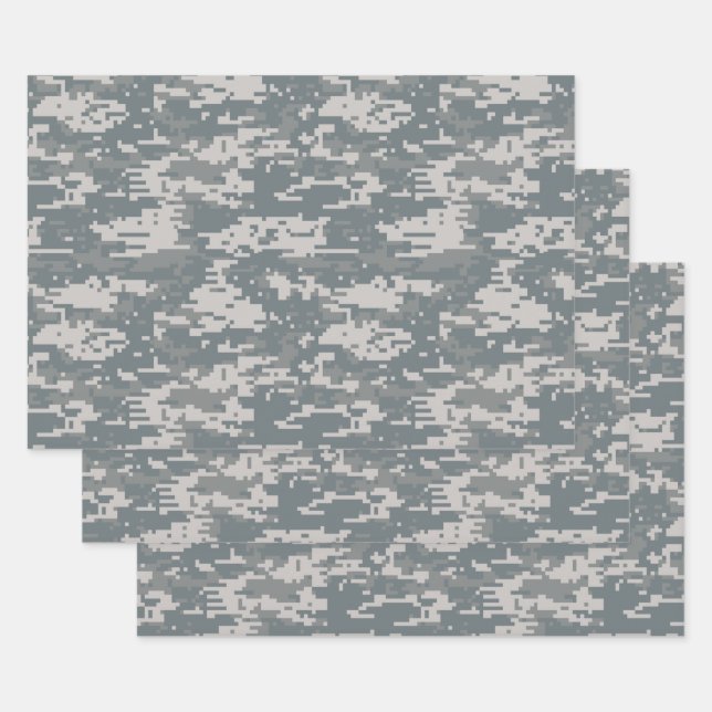 Papel de envoltura de camuflaje, Camuflaje Digital (Set)