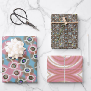 papel de envoltura de color rosa brillante para us