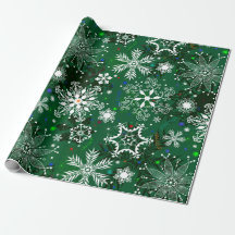Papel de envoltura de copos de nieve para Navidade
