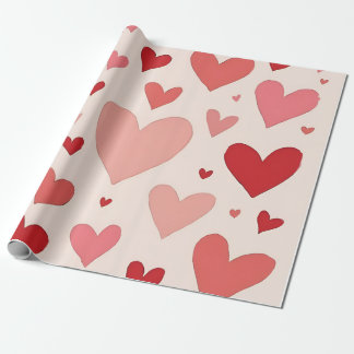 Papel de envoltura de corazón