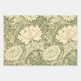 Papel de envoltura de crisantemo de William Morris