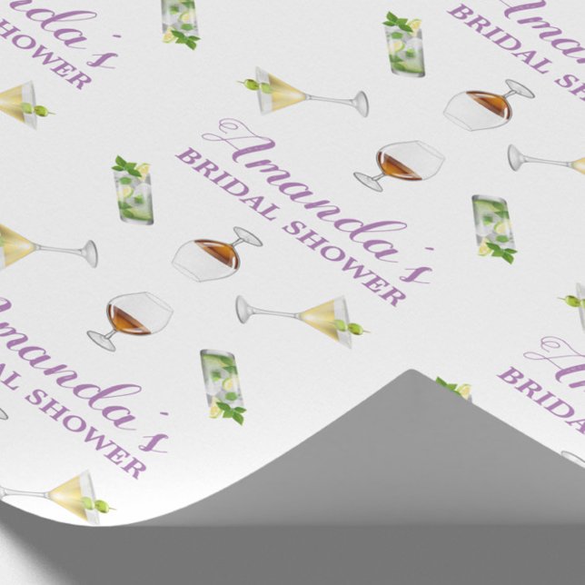 Papel de envoltura de ducha de novia personalizado (Subido por el creador)