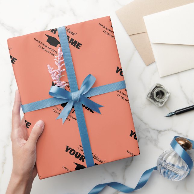 papel de envoltura de fiesta de graduación de colo (Regalar)