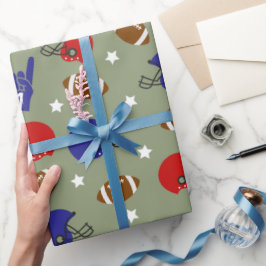 Papel de envoltura de fiesta divertido deportivo d