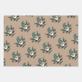 Papel de envoltura de Horoscope Virgo, Libra y Esc