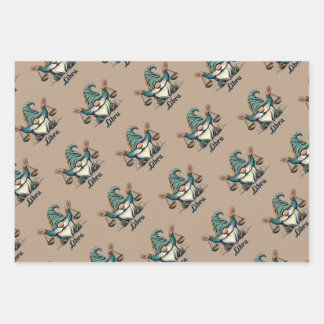 Papel de envoltura de Horoscope Virgo, Libra y Esc