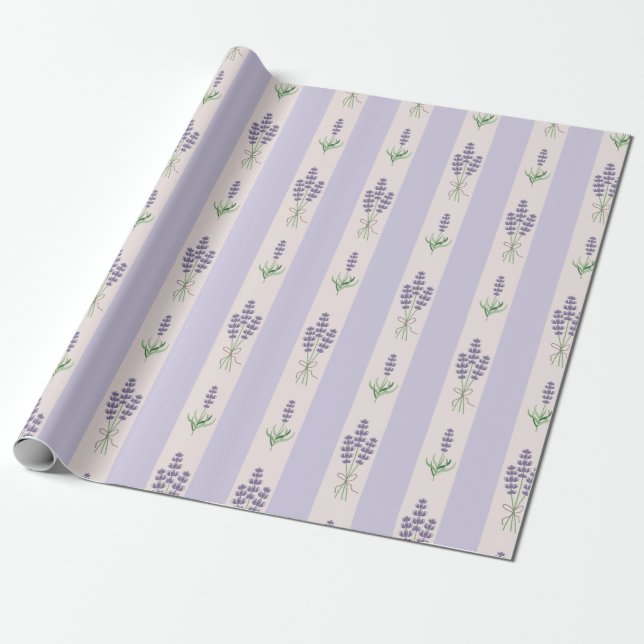 Papel de envoltura de lavanda (Desenrollado)