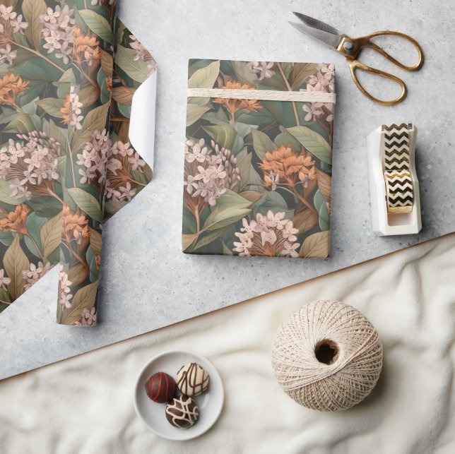 Papel de envoltura de mariposa antigua (Artesanía)