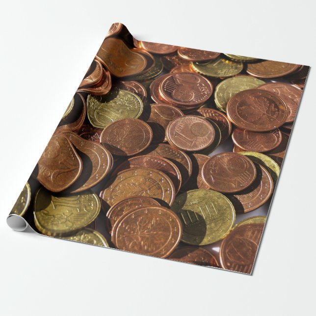 papel de envoltura de monedas de dinero (Desenrollado)