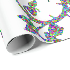 Papel de envoltura de mosaico colorido