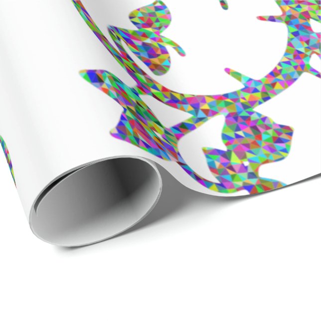 Papel de envoltura de mosaico colorido (Esquina del rollo)