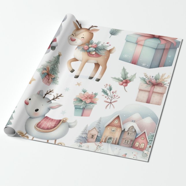 Papel de envoltura de navidades (Desenrollado)