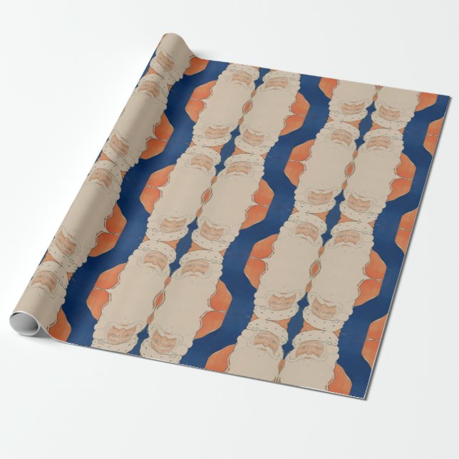 Papel de envoltura de Navidades de la época de los (Desenrollado)