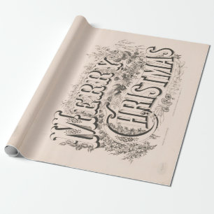 Papel de envoltura de Navidades de la época de los