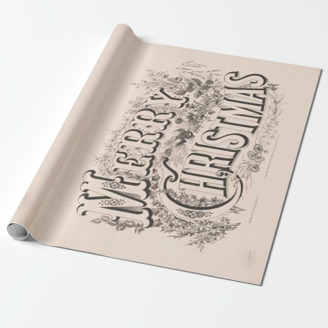 Papel de envoltura de Navidades de la época de los (Desenrollado)