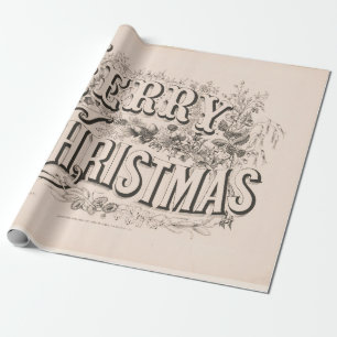 Papel de envoltura de Navidades de la época de los