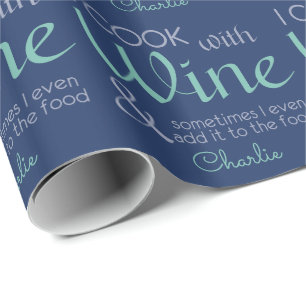 Papel de envoltura de nombres personalizados de ci