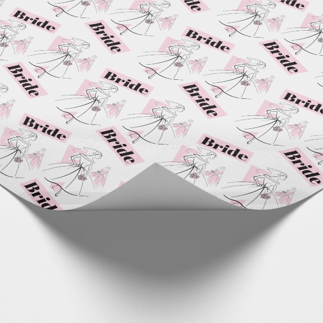 Papel de envoltura de novia del grupo de novias de (Esquina)
