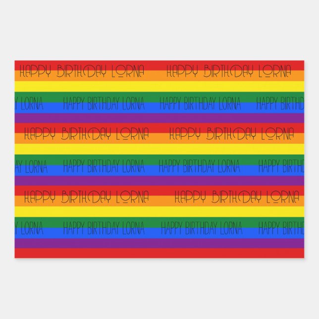 Papel de envoltura de orgullo arcoiris PERSONAL 3  (Anverso)