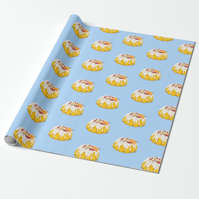 papel de envoltura de pasteles de navidades  (Desenrollado)