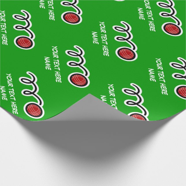 Papel de envoltura de patrón de bola de Bocce | Di (Esquina)