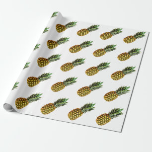 Papel de envoltura de patrón de piña