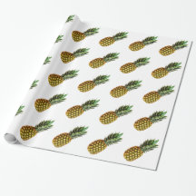 Papel de envoltura de patrón de piña