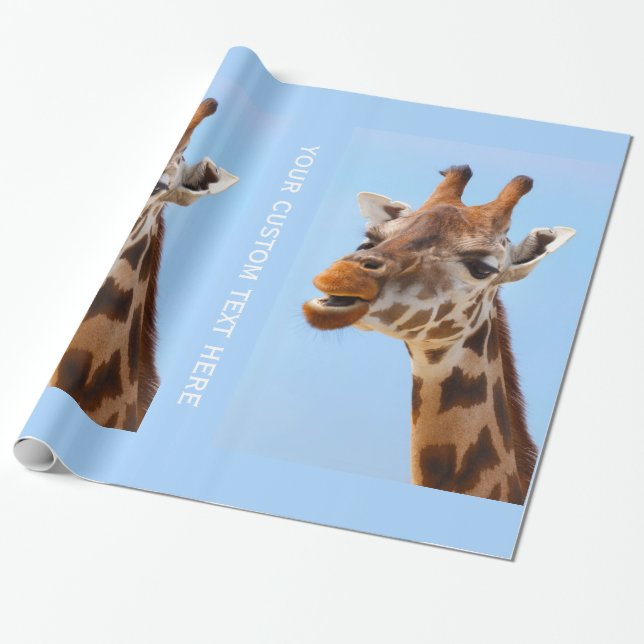 Papel de envoltura de personalizado Giraffe Portra (Desenrollado)