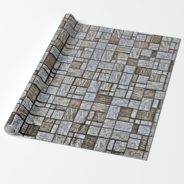 papel de envoltura de piedra mosaico (Desenrollado)