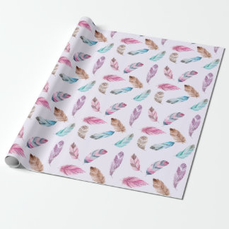 papel de envoltura de plumas