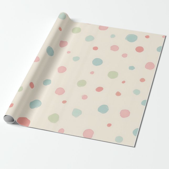 Papel de envoltura de puntos (Desenrollado)