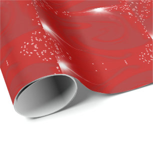 Papel de envoltura de Red Swirls