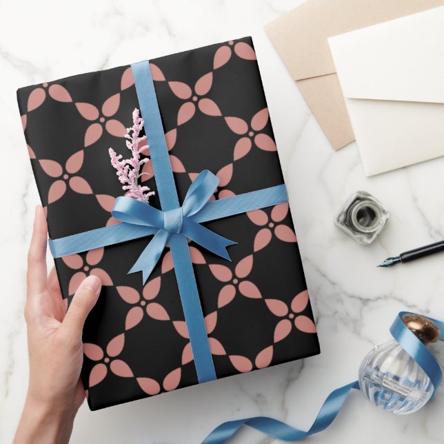 Papel de envoltura de regalo con patrón de flores  (Regalar)