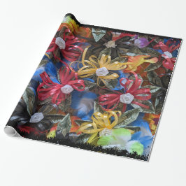 Papel de envoltura de regalo de diseño de lei de d