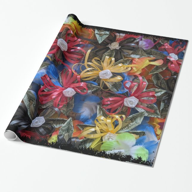 Papel de envoltura de regalo de diseño de lei de d (Desenrollado)