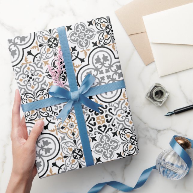 Papel de envoltura de regalo de patrón de azulejos (Regalar)