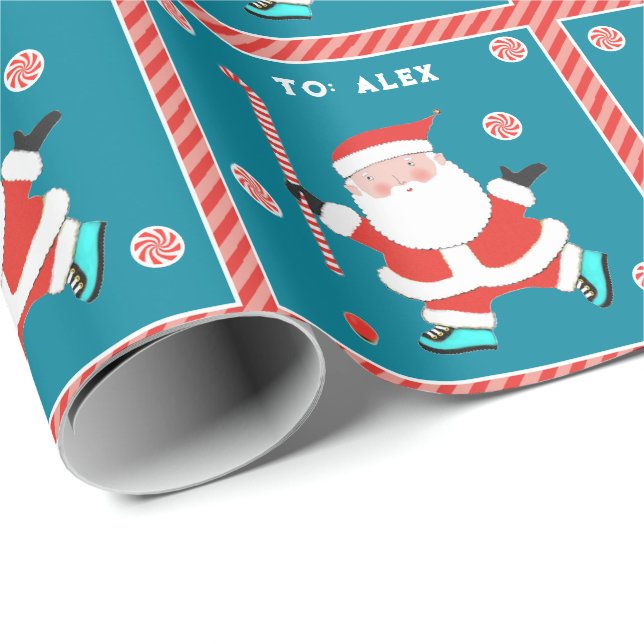 Papel de envoltura de regalo para vacaciones de ho (Esquina del rollo)