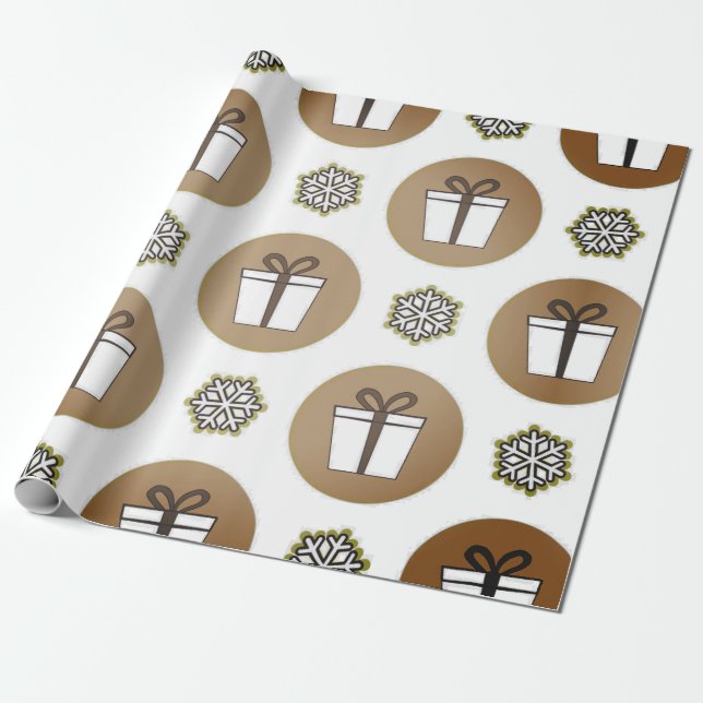 papel de envoltura de regalos de vacaciones (Desenrollado)