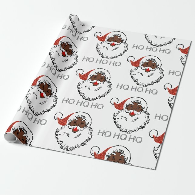 Papel de envoltura de santa negra ho (Desenrollado)