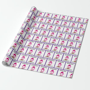 Papel de envoltura de tiburón para bebé chica