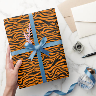 Papel de envoltura de tigre de Bengala, naranja