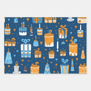 Papel de envoltura de vacaciones de Hannukah