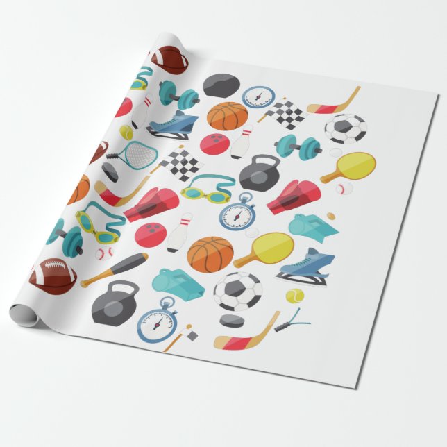Papel de envoltura deportivo (Desenrollado)