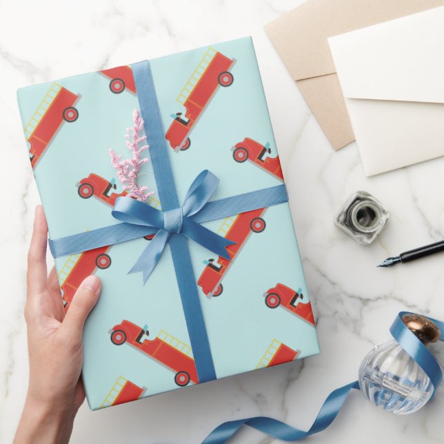 Papel de envoltura divertida con patrón de camión  (Regalar)