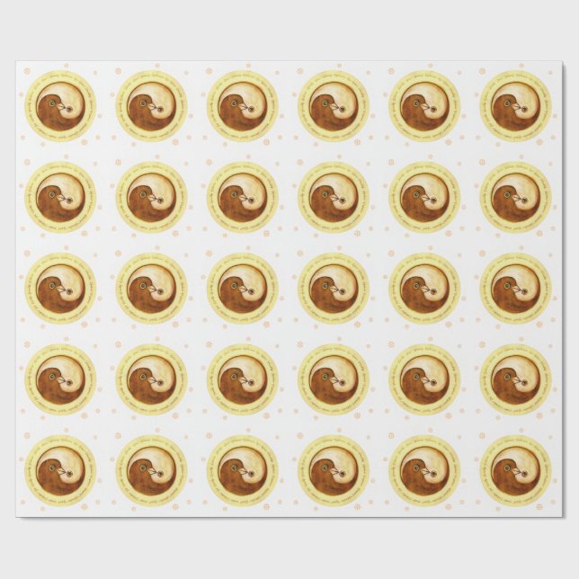 Papel de envoltura Doves Peace & Harmony en blanco (Superficie plana)